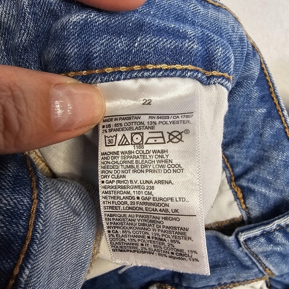 Old navy high-rise Rockstar Blue‎ Denim Jeans size 22 - Picture 8 of 8